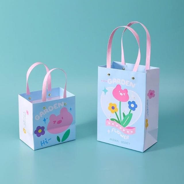 【德德小品集】奇妙花園 可愛 玩偶紙袋 包裝紙袋 環保 糖果袋 餅乾袋 ins 飾品 禮物