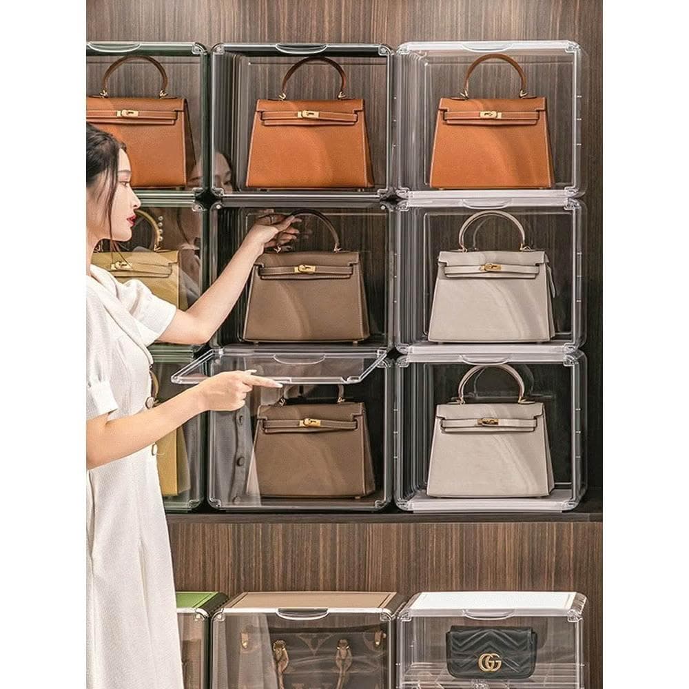 免運❤️包包收納櫃奢侈品手袋包收納神器透明防塵展示收納盒放包包置物架