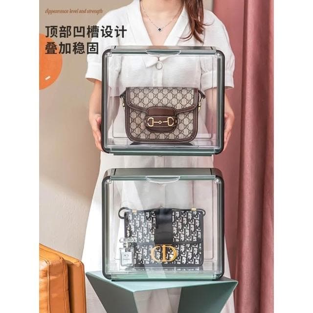 免運❤️包包收納櫃奢侈品手袋包收納神器透明防塵展示收納盒放包包置物架