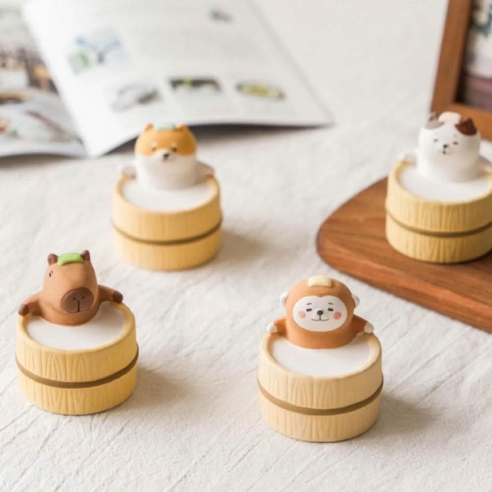 【DECOLE】日本 DECOLE 動物擴香石 擴香石 擴香器 香薰石 貓咪 柴犬 水豚 猴子 香氛擴香石 精油擴香石 陶瓷擴香石