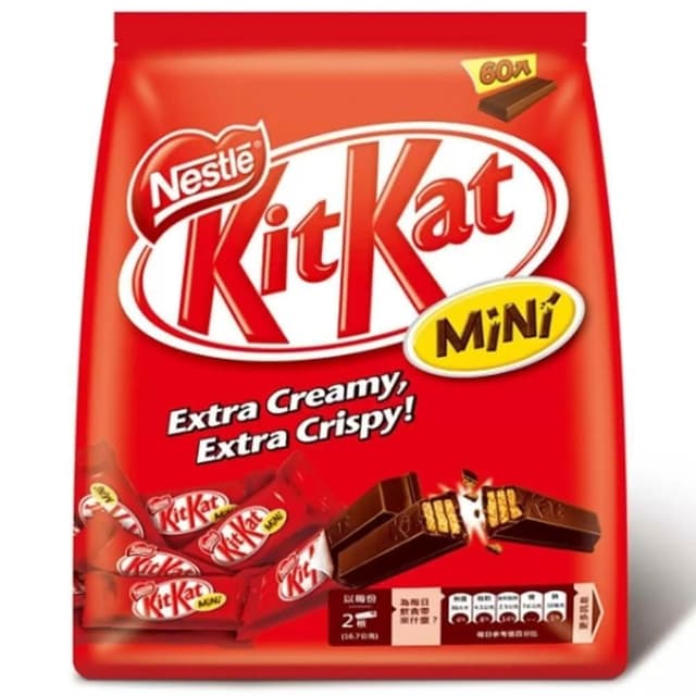 奇巧 Kit Kat 迷你威化巧克力家庭號 16.7g*60條