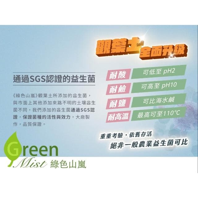 【綠色山嵐】中大型盆栽土 木本植物 小型果樹 泥炭土 培養土 陽明山土 白水木介質土 琴葉榕介質土 白水木土
