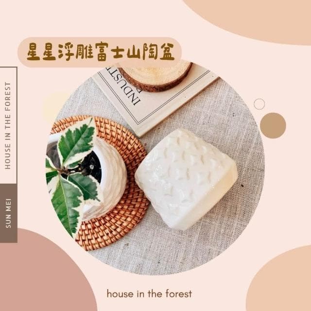 陶盆 富士山星形花盆 多肉仙人掌適用 花瓶 觀葉植物 多肉植物 植栽 植物 星星雪頂設計