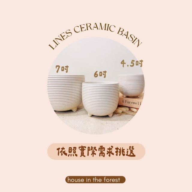 陶盆 線條胖胖盆立腳圓肚設計 觀葉植物適用 圓潤線條設計 花盆 花器 陶盆 花架 花瓶