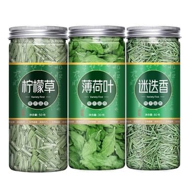 新貨薄荷葉新鮮食用迷迭香檸檬草真材實料罐裝