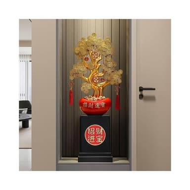 招財進寶發財樹落地大型擺件辦公室客廳玄關搖錢樹裝飾品開業禮物