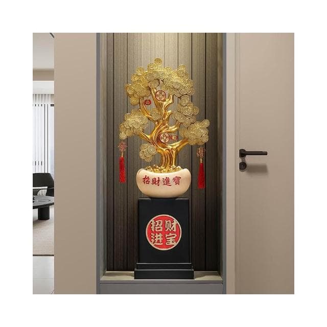 招財進寶發財樹落地大型擺件辦公室客廳玄關搖錢樹裝飾品開業禮物