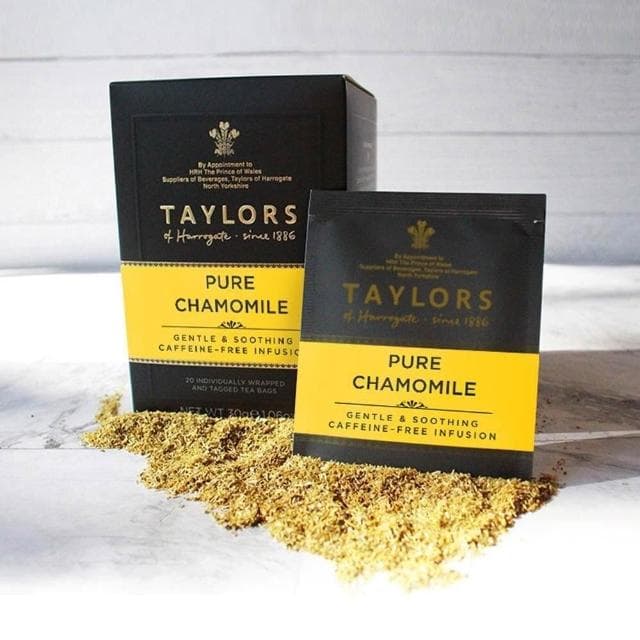 【Taylors 泰勒】英國泰勒茶 清新洋甘菊 不含咖啡因「改版全新包裝」獨立茶包1.5g*每盒20入 〈效期：2026/11/30〉