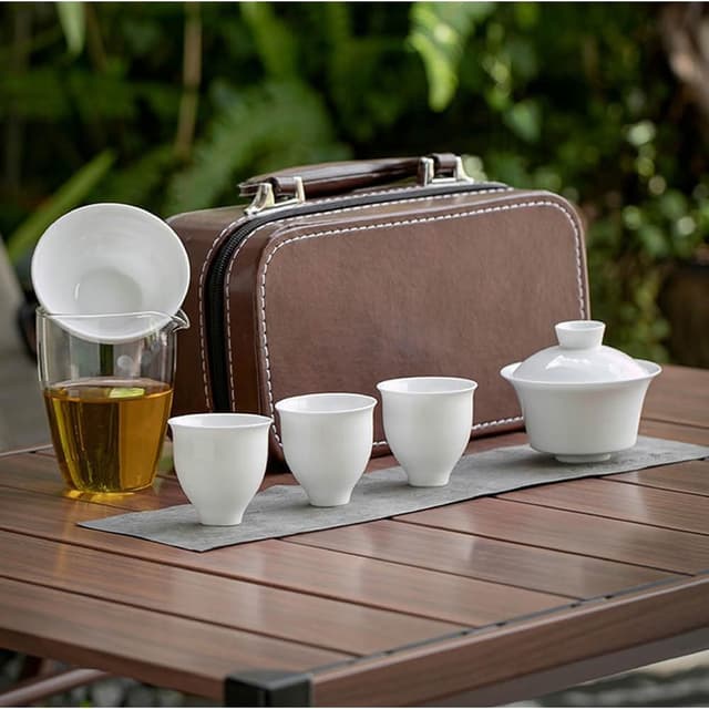 如意花神杯旅行茶具組 /附旅行收納盒(泡茶杯 旅行泡茶 簡易泡茶 茶器套裝組)