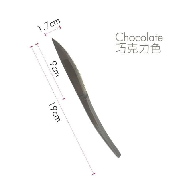 嚴選SHOP 10入 19cm PS高強度蛋糕刀 蛋糕刀 塑膠刀 彌月刀 瑞士捲刀 長條蛋糕刀 甜點刀 W012