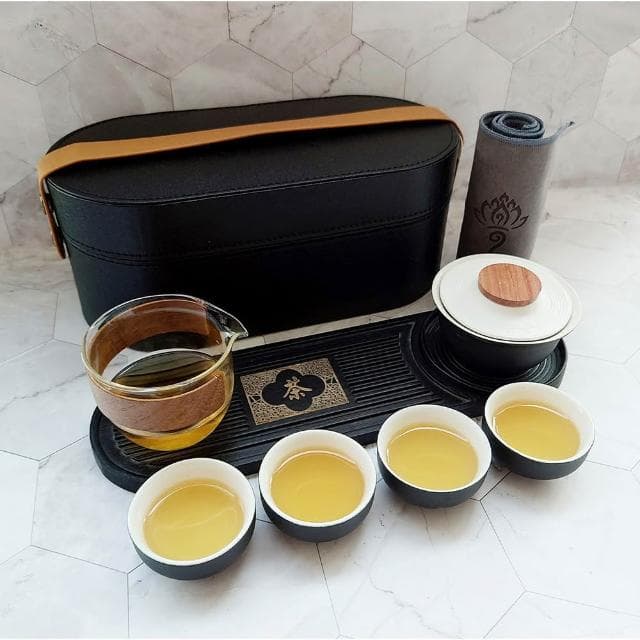 粗陶旅行茶具組/附精美收納盒(泡茶組 茶具 旅行茶具 茶器套裝)