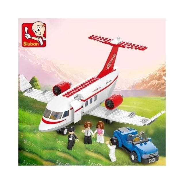 『程湘嚴選』小魯班航天飛機空中巴士積木 積木玩具 飛機積木 生日禮物