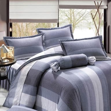 【Andy Bedding 安迪寢具】100%精梳棉床包組 單人床包 雙人床包 單人加大雙人加大床包 床包四件組 床單 被套 鋪棉兩用被 床包