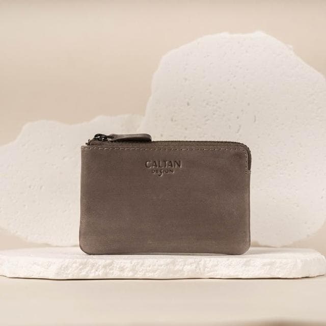 CALTAN DESIGN | 真皮素雅雙拉鍊質感小錢包 072693 五色(真皮 零錢包 禮物 送禮)