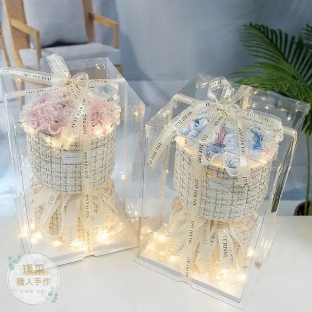 【璟采職人】台灣現貨 成品 香皂玫瑰花束 玫瑰花束 小香風花束 情人節禮物 求婚 香皂花束 永生花 不凋花 花束成品