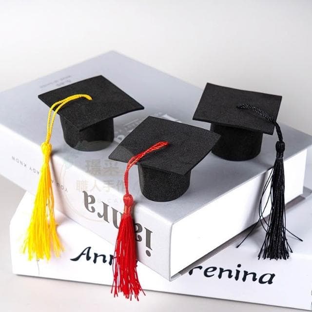 【璟采職人】迷你畢業帽 畢業禮物 DIY 節慶派對用品 蛋糕裝飾 迷你學士帽 學士帽 畢業帽金莎棒 手作畢業帽 金莎裝飾