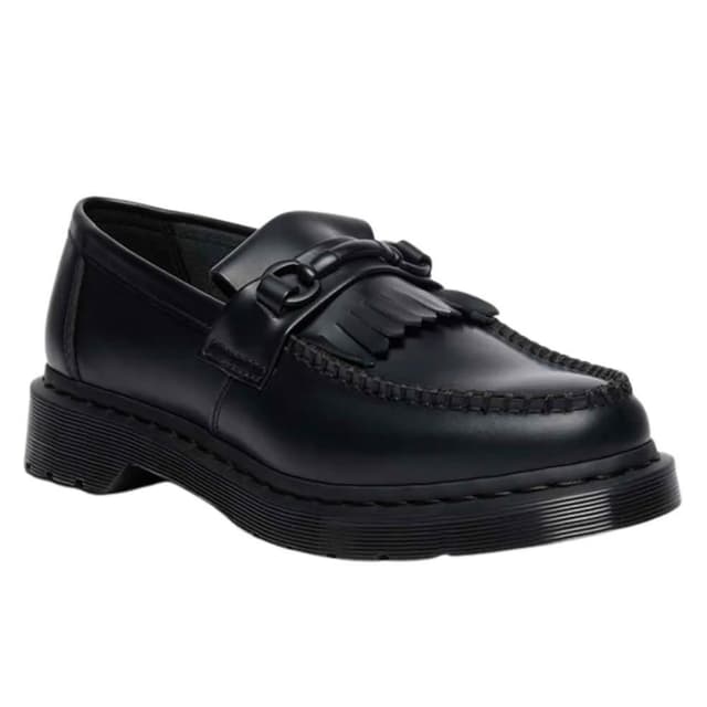 【Dr.Martens】預購 日本限定 Dr. Martens ADRIAN MONO 馬汀 全黑金屬飾扣樂福鞋