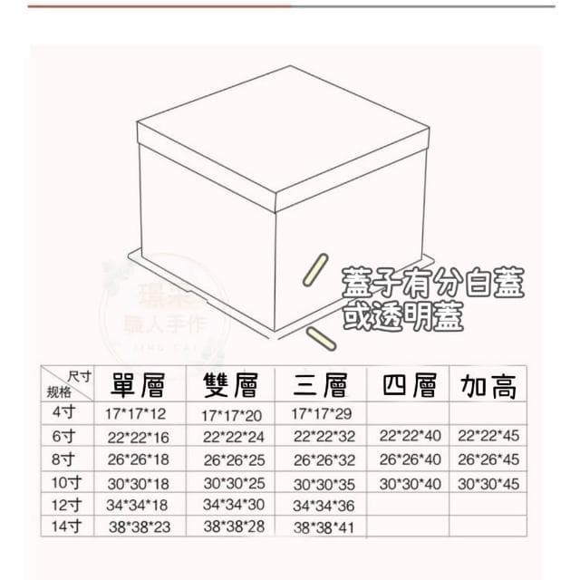 【璟采職人】透明蛋糕盒 蛋糕盒 PET食品級 紙蓋蛋糕盒 透明盒 DIY禮盒 生日禮物 禮物盒 包裝盒 塑膠盒 花禮