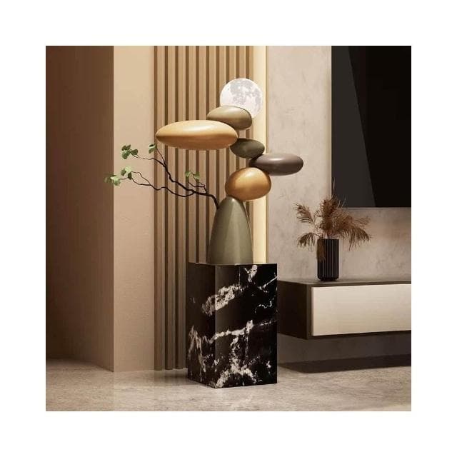 新款下殺🔥 奶油風邊几 沙發邊几 客廳茶几 擺件裝飾品 高級感喬遷新居禮物 石來運轉邊几 落地角几