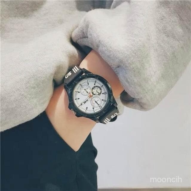 偉偉有道 2024高顔值牌手錶男學生夜光情侶初高中生簡約小衆石高級感網紅