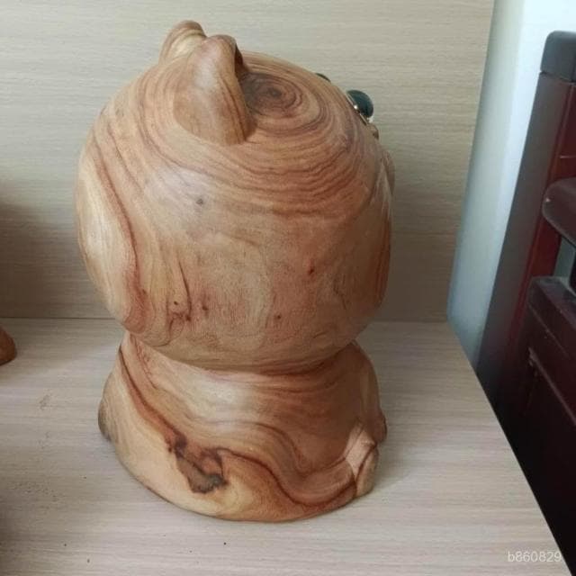 可開發票招財貓鑰匙收納玄關收納擺件鑰匙置物架桌麵擺設客廳裝飾品喬遷禮物擺飾交換禮物居家裝飾天然香樟