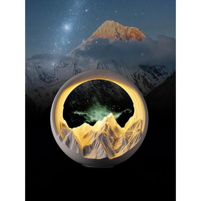 蒙德奇日照金山星空小夜燈香薰氛圍臥室送男女生日喬遷新婚禮物