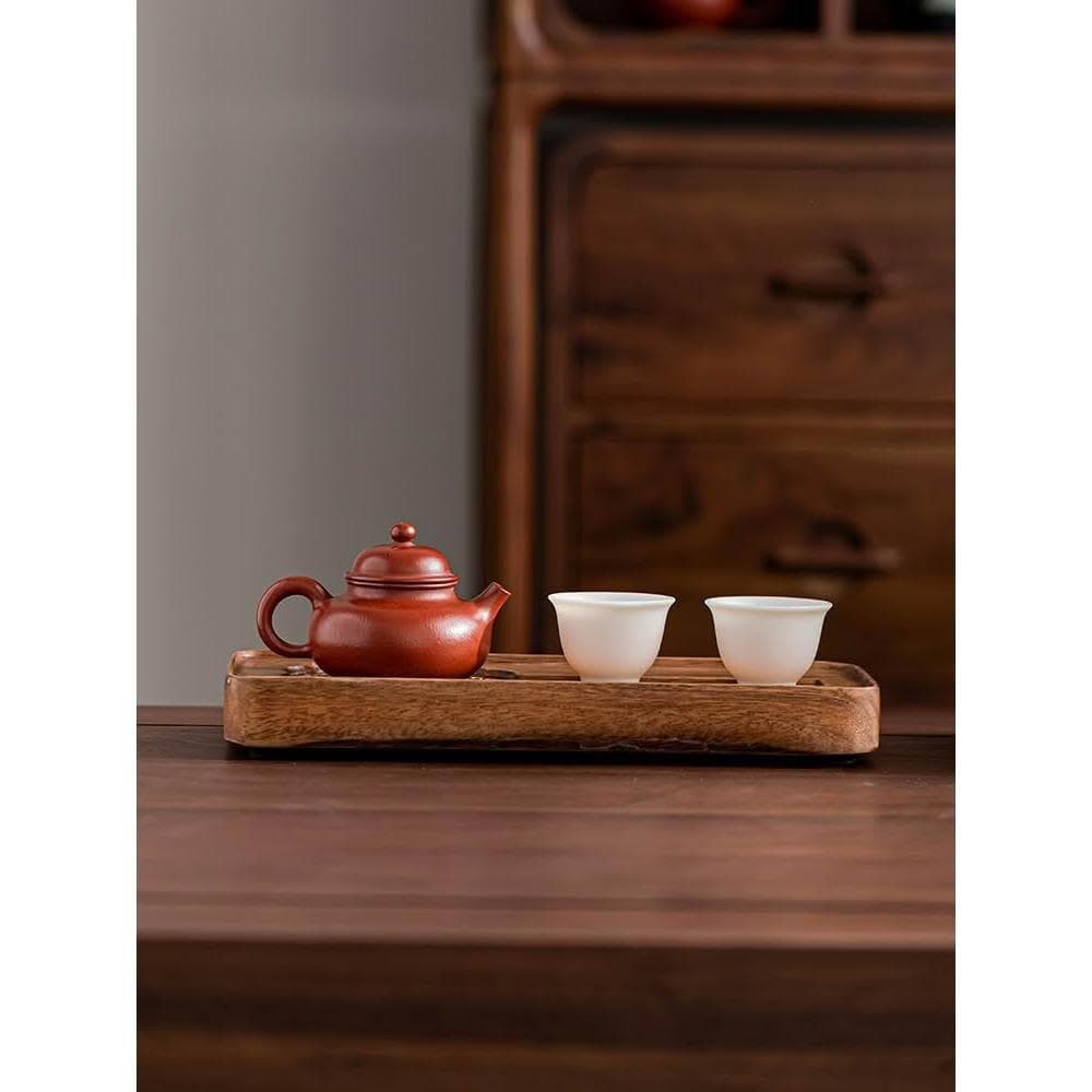 高端茶盤家用實木茶託盤茶具2024新款辦公室用幹泡茶臺茶海胡桃木