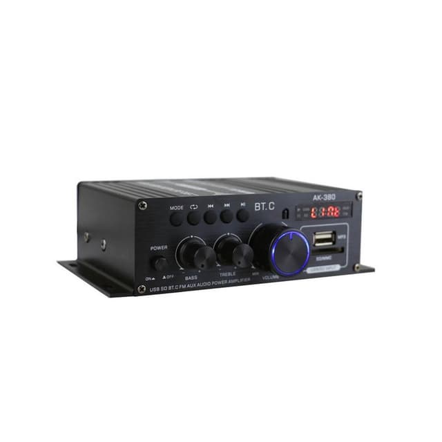 現貨 AK380藍牙汽車音響 家用12v 大功率 車載 功放機迷妳小型 功放機