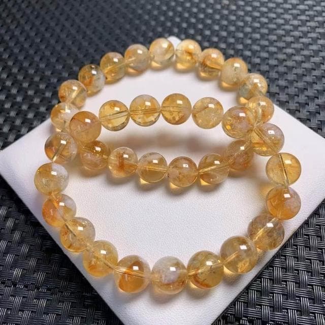 🎗飾間首飾鋪 黃水晶手鍊手飾黃招財黃手串單圈手串飾品