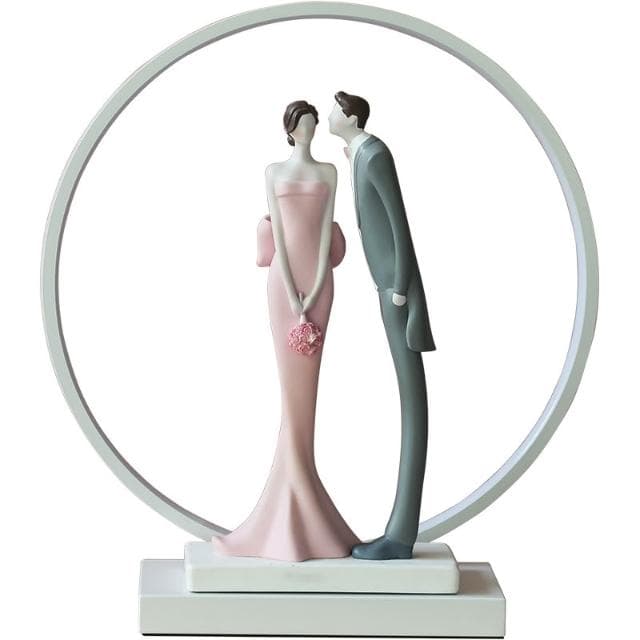 結婚小夜燈裝飾品擺件禮品送新人閨蜜實用颱燈訂婚新婚禮物情人節 婚禮用品 創意禮品 裝飾禮品 