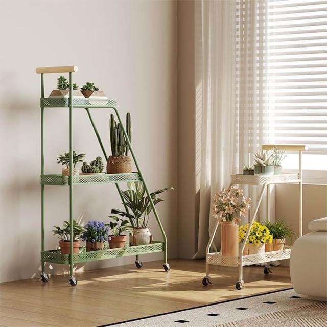 客廳花架 落地置物架 鐵藝落地陽臺多肉花盆托架 盆栽架子 網紅植物擺放架 盆栽架 陽臺花架 花盆架 園藝DYT