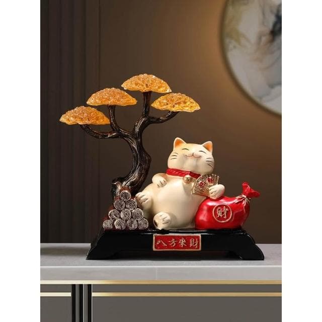招財貓擺件開業大吉禮物朋友飯店新店開店送禮高檔前臺創意裝飾品