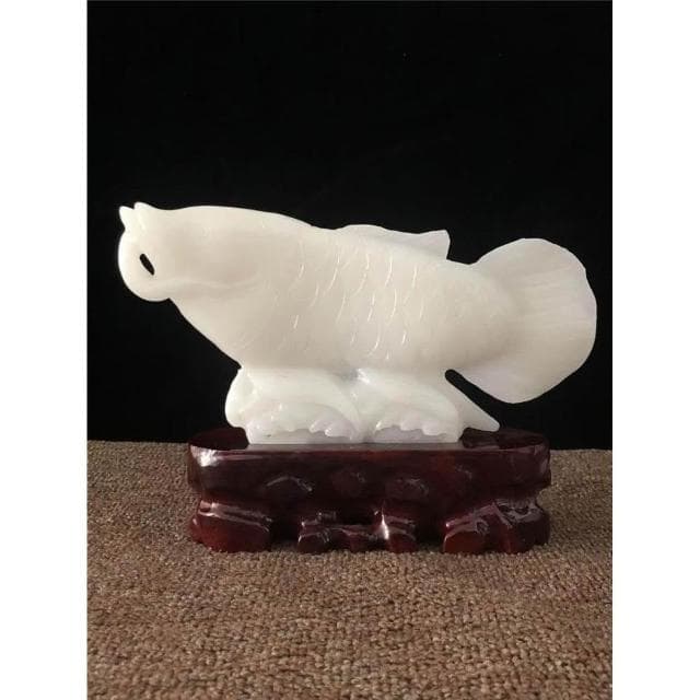 天然玉石招財金龍魚擺件家居喬遷裝飾客廳玄關電視櫃店鋪開業禮品