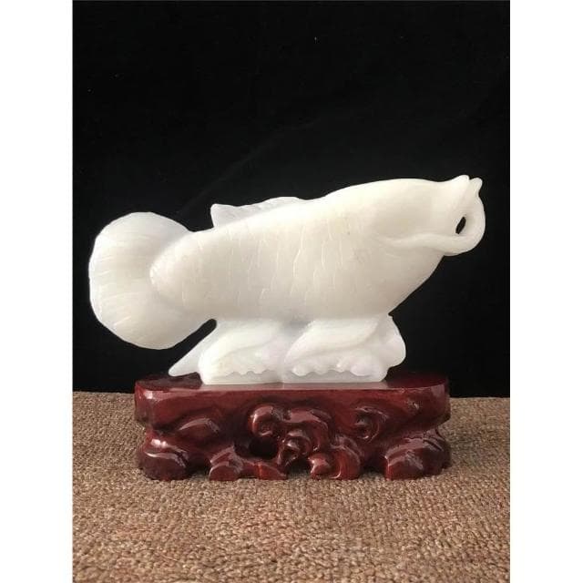 天然玉石招財金龍魚擺件家居喬遷裝飾客廳玄關電視櫃店鋪開業禮品