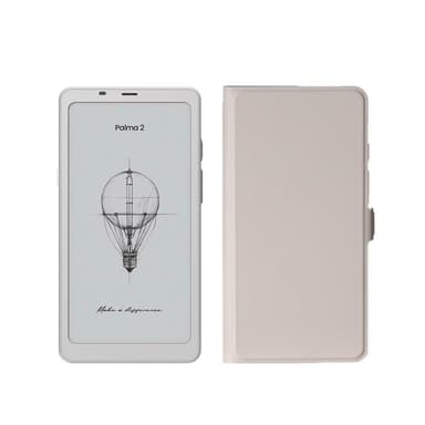 【BOOX 文石】BOOX Palma 2｜6.13 吋手機型電子紙閱讀器(輕羽白)，翻頁式皮套 ★全新現貨★