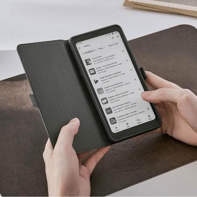 【BOOX 文石】BOOX Palma 2｜6.13 吋手機型電子書閱讀器(爵士黑)，翻頁式皮套 ★全新現貨★