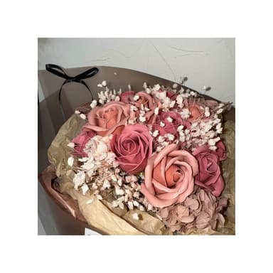 花束 香皂花束 情人節花束 送女朋友 閨蜜 生日禮物 生日花束 （附提袋）