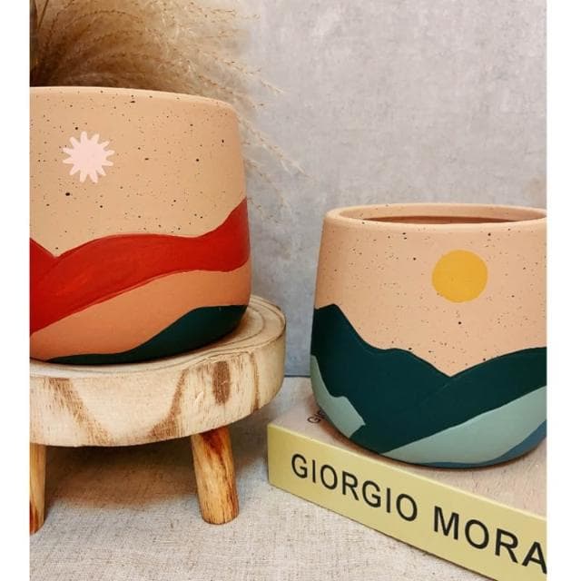 陶盆 夏日陶盆 陶盆 陶器 盆器 花盆 花器 觀葉植物 文青風 療癒植栽