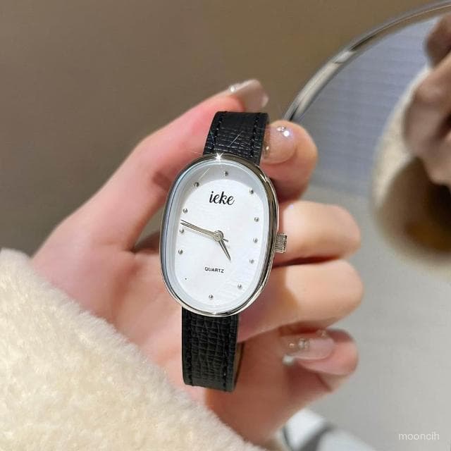 偉偉錶錶 BEIRSUTE橢圓形手錶女款ins小衆輕奢複古百搭高級感時尚精緻防水