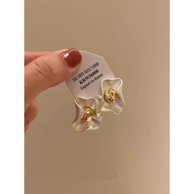 🎗飾間首飾鋪 方形圓臉不規則立體金屬春夏耳環首飾女輕奢高級感耳飾氣質獨特飾品