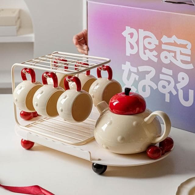 小慕KOGURE 茶具套裝 陶瓷 泡茶壺 茶具組 家用 防燙 茶壺茶杯 禮盒包裝