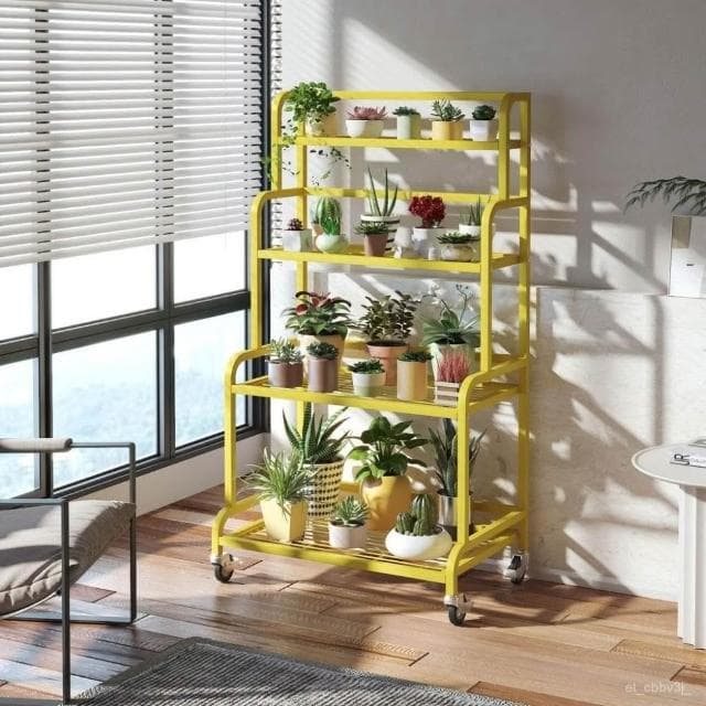 鐵藝花架 陽臺花架子 室內外客廳簡約落地式防腐防銹多層多肉綠蘿架盆栽架 花架陽臺落地式 園藝花架 植物架 陽臺花架