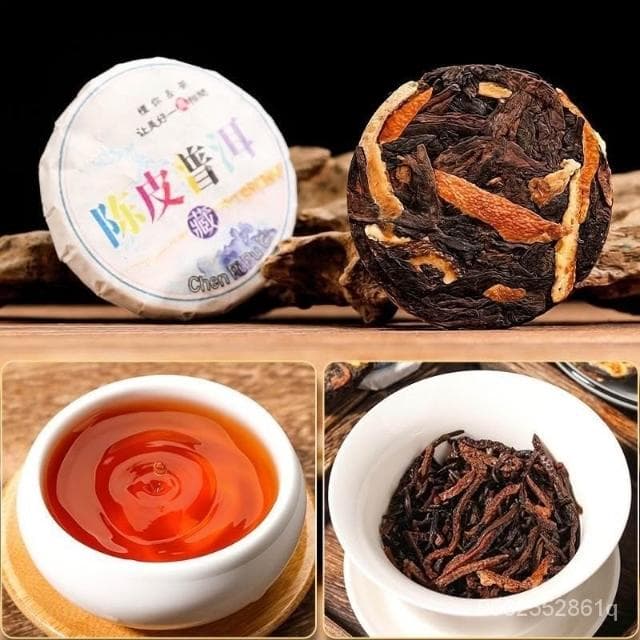 阿四嫂    10年普洱茶熟茶小茶餅陳皮普洱陳皮白茶菊花普洱桂花紅茶陳皮方塊