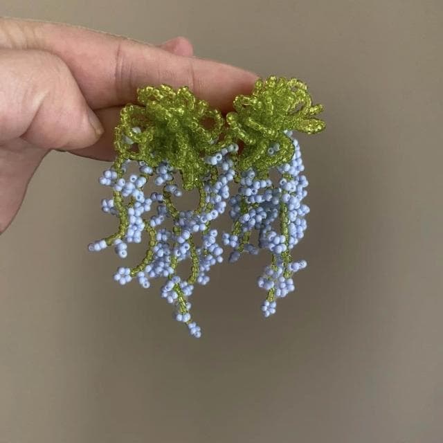 🎗飾間首飾鋪 手工串珠氛圍感花朵耳環耳飾海邊旅遊度假風首飾飾品春夏