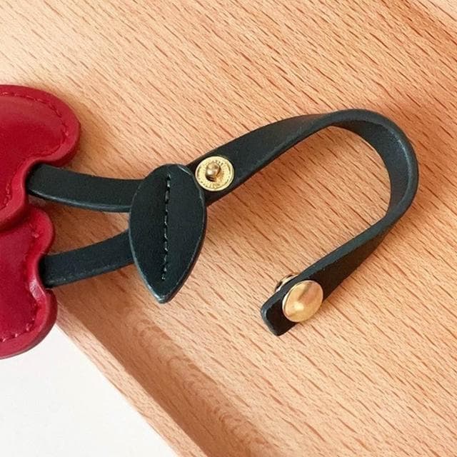 【LEEHER】造型鑰匙圈/手工藝品/交換禮物/復古風/簡約/韓國可愛吊飾/包包配件/櫻桃/吊飾/紅色/粉色/愛心/挂件/鑰匙扣/