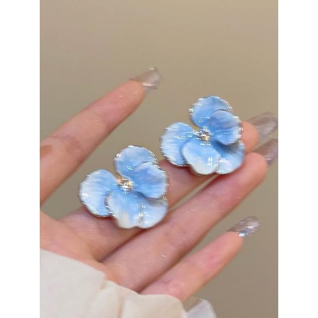 🎗飾間首飾鋪 花朵耳環耳飾小眾設計感高級感復古花瓣首飾飾品女輕奢獨特耳墜