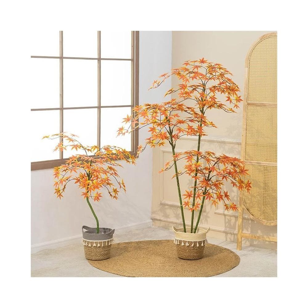 免運可開票 仿真植物 枫树 红枫 假树 大型室内盆栽 家居客厅橱窗造景 装饰景觀 落地绿植