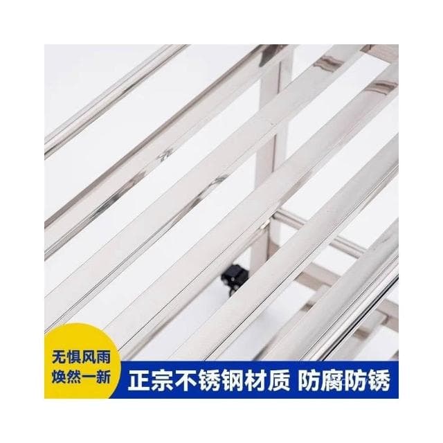 免運 不銹鋼陽臺花架 加厚落地式收納輪子多肉室內多層置物架 綠蘿盆移動盆栽架 花架陽臺落地式 園藝花架 植物架 陽臺花架