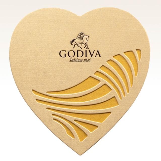 【GODIVA】金裝心形巧克力禮盒 12入 夾心巧克力 巧克力禮盒