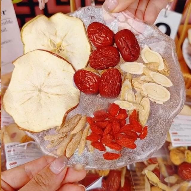 蘋果黃芪水紅棗枸杞麥冬素顏組合泡水喝茶包水果茶